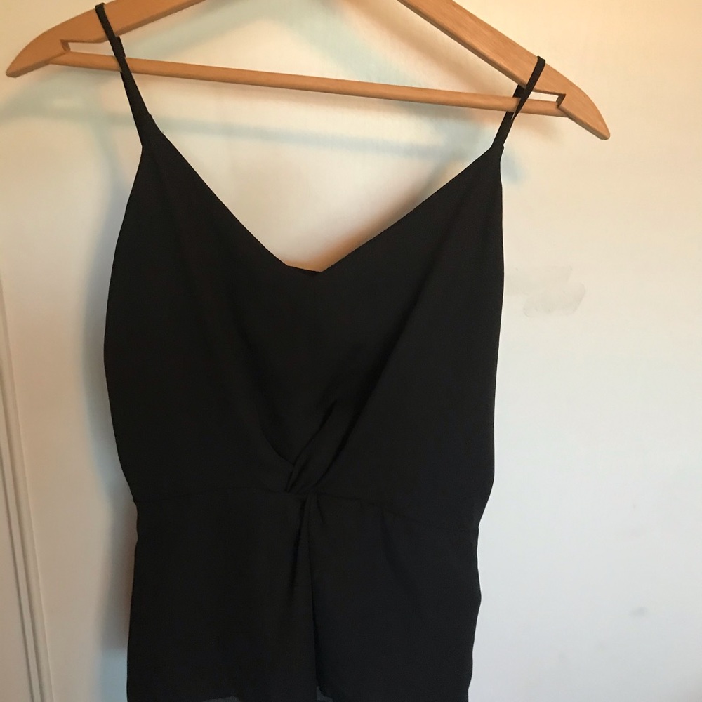 Black Tank Top Blouse